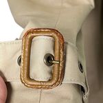 Banana Republic  Trench Coat‎ Medium Tall Double Breasted Belted Classic Photo 7