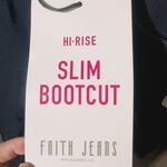 Faithfull the Brand $52 FAITH JEANS Black HI-RISE SLIM BOOTCUT RINSE WASH size 8. Photo 4