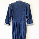 Vintage Blondie and Me Cotton Denim Shirt Dress Women’s Size 9/10 Late 80s Style Photo 6