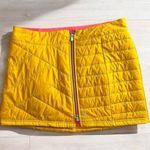Smartwool  Smartloft Quilted Down Zip Short Skirt Sz Med MUSTARD YELLOW RARE Wool Photo 0