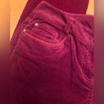 White House | Black Market ‎ Slim Leg Corduroy Pants Size 0 in Burgundy Plum Wine Photo 7