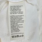 Free People  Santa Clara V-Neck Thermal‎ Soft White Sz Small Photo 5