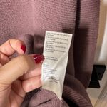 Free People Ottoman Slouchy Ribbed Tunic Sweater Nutmeg Mauve Size Large Photo 6