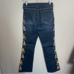 Ashley Mason  Premium floral embroidered leg jeans Photo 7