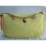 Juicy Couture  Shoulder Bag $79 Yellow New Collection Pendants Chain NWT Photo 3