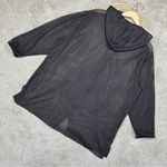 Dotti Women’s Swimwear Coverups Full Zip Hooded Tunic See Through in Black XL Photo 3
