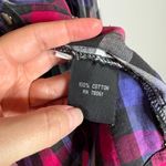 Tripp NYC  plaid studded button down flannel shirt Photo 3