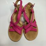UGG  Gaiana pink leather wedge sandals size 7‎ Photo 1