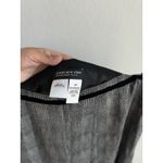 Jones New York Vtg Y2K Size 6P 100% Silk Chiffon Velvet Flounce Skirt Black Gray Photo 9