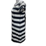 Banana Republic Black & White Striped Short Sleeve Cotton Mini Dress Size SP Photo 2