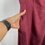 Old Navy  Cami Mini Dress Linen Blend Casual Summer‎ Dress Maroon Size Small Photo 7