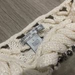 Alberto Makali  Cream Sweater with Beaded Detail Photo 1