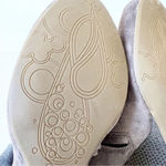 Clarks  Artisan Taupe Suede Wedge Bootie‎ Women’s Size 9 Dark Gray Tan Leather Photo 7