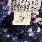 Wild Fable Chunky Knit Sweater Womens L Navy Multicolor Slouchy Cozy Indie Photo 6