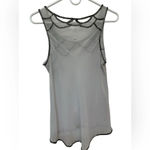 Willow & Clay  Sequin Embellished Beaded Sheer Top Small Art Deco Sleeveless Photo 1