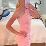 Pink One Shoulder Dress Photo 1
