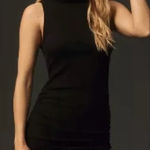 Anthropologie Ribbed Black Mockneck dress size Medium Photo 0