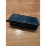 Women's Faux Leather Long Wallet Card Holder Purse Clutch RFID Blocking Blue Photo 4