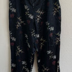 Notations Floral Black Women's Pants Size S Photo 0