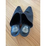 Vince Camuto Black Leather Block Heel Mule - EU 37 / US 6 1/2 Sophisticated Chic Photo 6