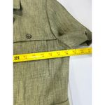 Dress Barn ‎ Olive Green Safari Style Short Sleeve Belted Shirt Dress Sz 4 Photo 8