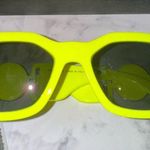 Versace BRAND NEW Authentic  Geometric unisex Sunglasses yellow fluorescent frame Photo 6