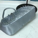 Kate Landry  silver sequin clutch bag 10” x 5” evening‎ bag Photo 7