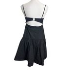 Modern Citizen  Alondra Tiered Mini Dress Extra Small Black Cotton Party Photo 4