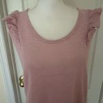 Anthropologie Pilcro Woman’s Pink Flutter SleeveTank Top, Sz S Photo 2