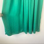 Mango MNG CASUAL Maxi Skirt Green Satin Polyester Floor Length Elastic Waist XS Photo 3