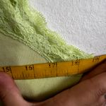 Carolyn Taylor Lime Green Lace Trim Tank Top, Y2K Summer Festival Coquette 2000s Retro‎ Large Photo 5