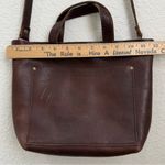 PLG PORTLAND Leather Goods “Almost Perfect” Mini Crossbody Tote Bag Brown Photo 6