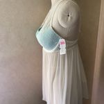 NEW Cassandra intimates lingerie padded white blue night gown sexy large Photo 2