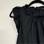 J.Crew Black Boho Tiered Maxi Dress Womens M Fall Peasant Classic Cotton Cottage Photo 4