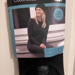 Cuddl Duds  Fleece Top Base Layer Winter Wear Black Cozy Warm Snuggly Small Photo 0