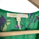 Maje  Rayema Green Floral Long Sleeve Midi Dress Photo 5