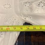 White Lace Floral Embroidery Short Sleeve Mini Dress BOHO Size L Photo 11