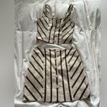 Intermix  Green and Cream Striped Ensemble Photo 0