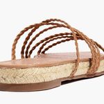 Madewell  Sandals Kathryn Espadrille Slide in Brown Amber Leather Sz 9.5 BNWT Photo 3