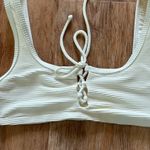 ONIA white erin ribbed bikini top - small Photo 2