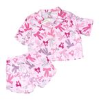 Coquette Pink Bow Pajamas Womens Medium Boxers Set PJS Sleep Lounge Photo 5