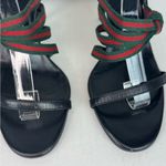 Gucci  Black Red/Green Sandals with Multi-Strap Design Size 38. Photo 6