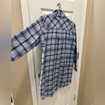 UGG  Flannel button down pajama shirt size Small blue Photo 7