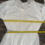 Love Shack Fancy  Women’s Size 4 White Jullian Eyelet Long Sleeve Mini Dress Photo 10
