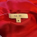 The Sei Asymmetric Drape Gown in Scarlet Red Size 8 Silk One Shoulder Maxi Slit Photo 11