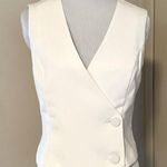 Lucy Paris Surplice Vest Top In White Photo 1