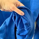 Wound Up Busy Doing Nothing Crewneck Vintage Sweatshirt, Royal Blue sz. XS Photo 6