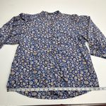J. McLaughlin Sherry Mini Secret Garden Floral Print Blouse Top Womens Medium Photo 7