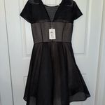 Ted Baker London Sheer Black Mini Dress Photo 9