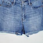Old Navy Women's Blue Cut-Off Denim Shorts Size 14 High-Rise Jean Shorts Photo 2